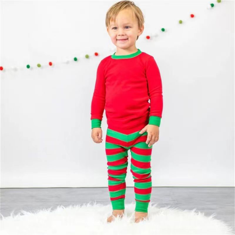 Brain Giggles 2pc-Set Christmas Pjs Red - Green