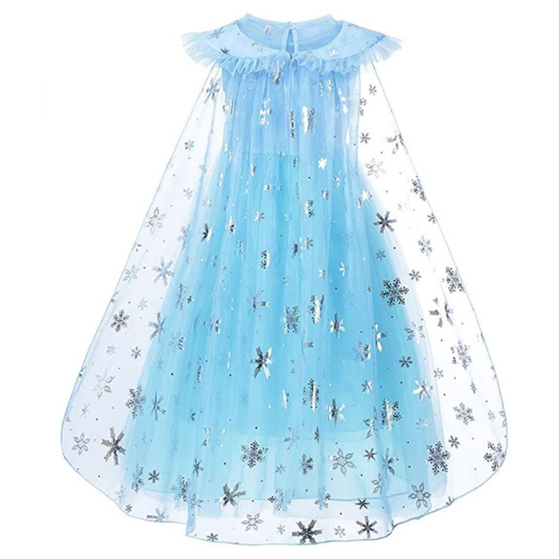 Brain Giggles Princess Elsa Costume for Girls - Blue