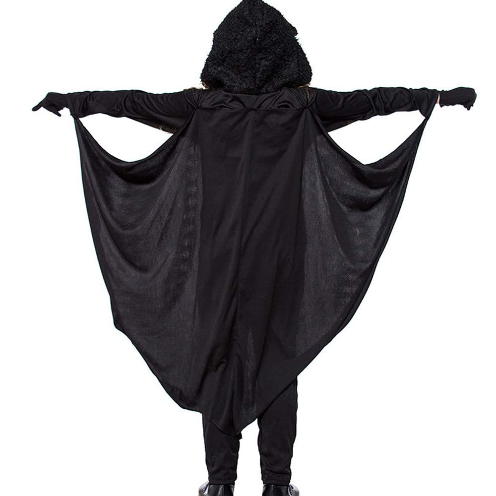 Jade - Kids Halloween Bat Costume - Black