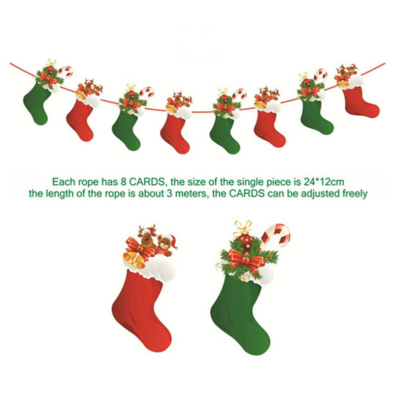 Party Propz - Christmas Ornaments Paper Garland - Pack of 2