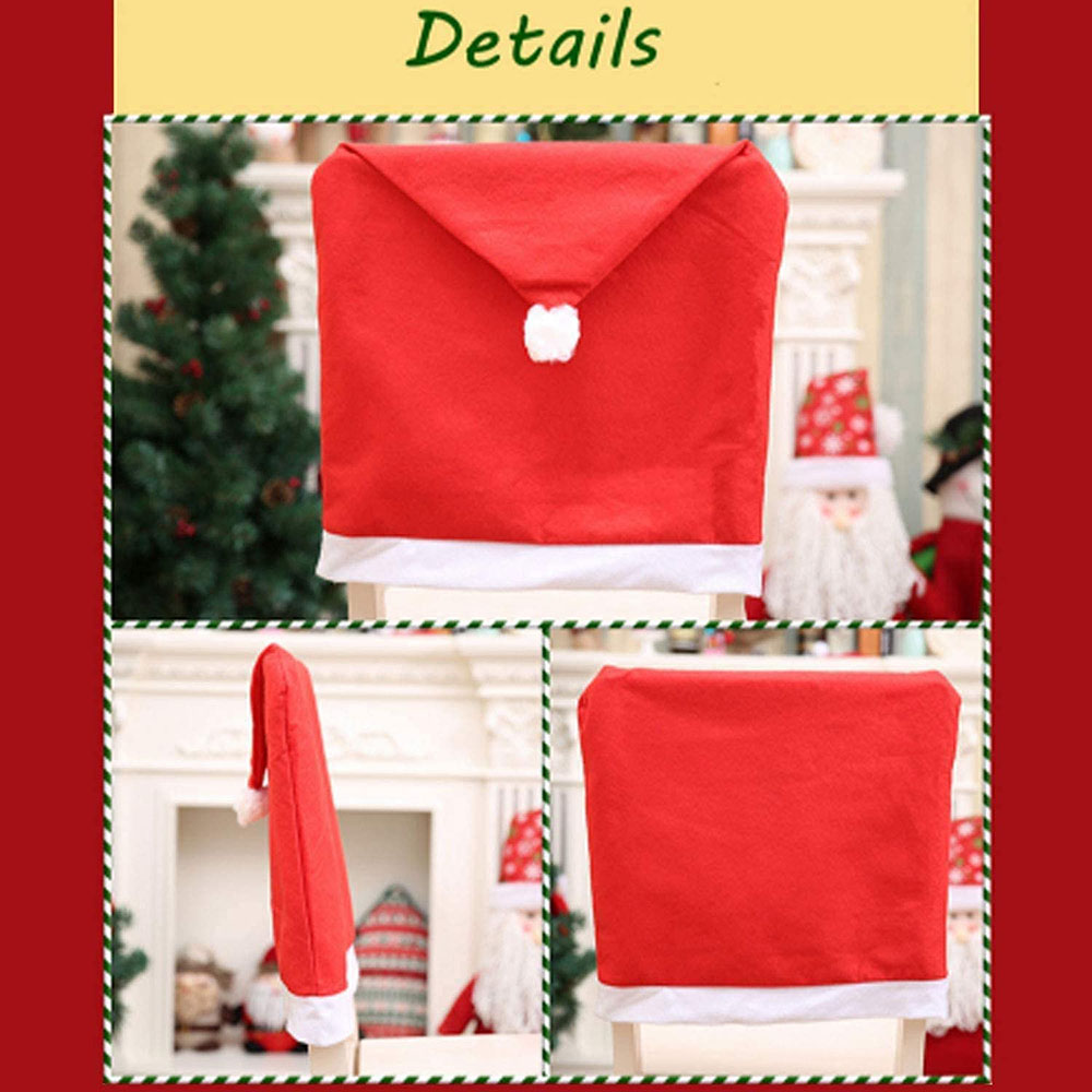 Party Propz - Christmas Chair Covers Santa Hat - Pack of 2