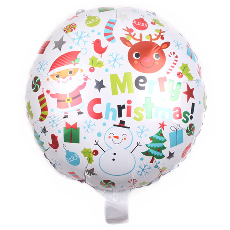 Party Propz - Christmas Santa Claus Foil Balloons - Pack of 5 - Red