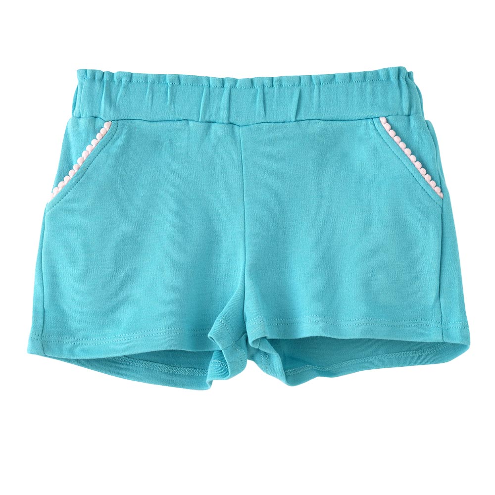 Jelliene Sunny Stretches Cotton Knit Shorts - Blue