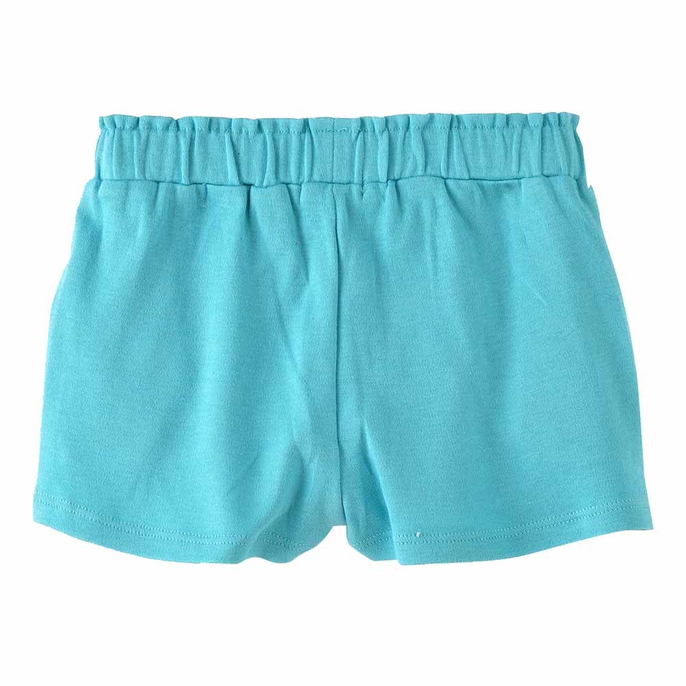 Jelliene Sunny Stretches Cotton Knit Shorts - Blue