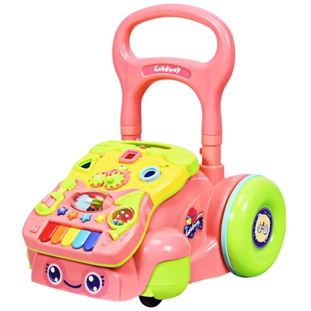 Goodway - Baby Activity Walker With Music & Piano Keys - Pink