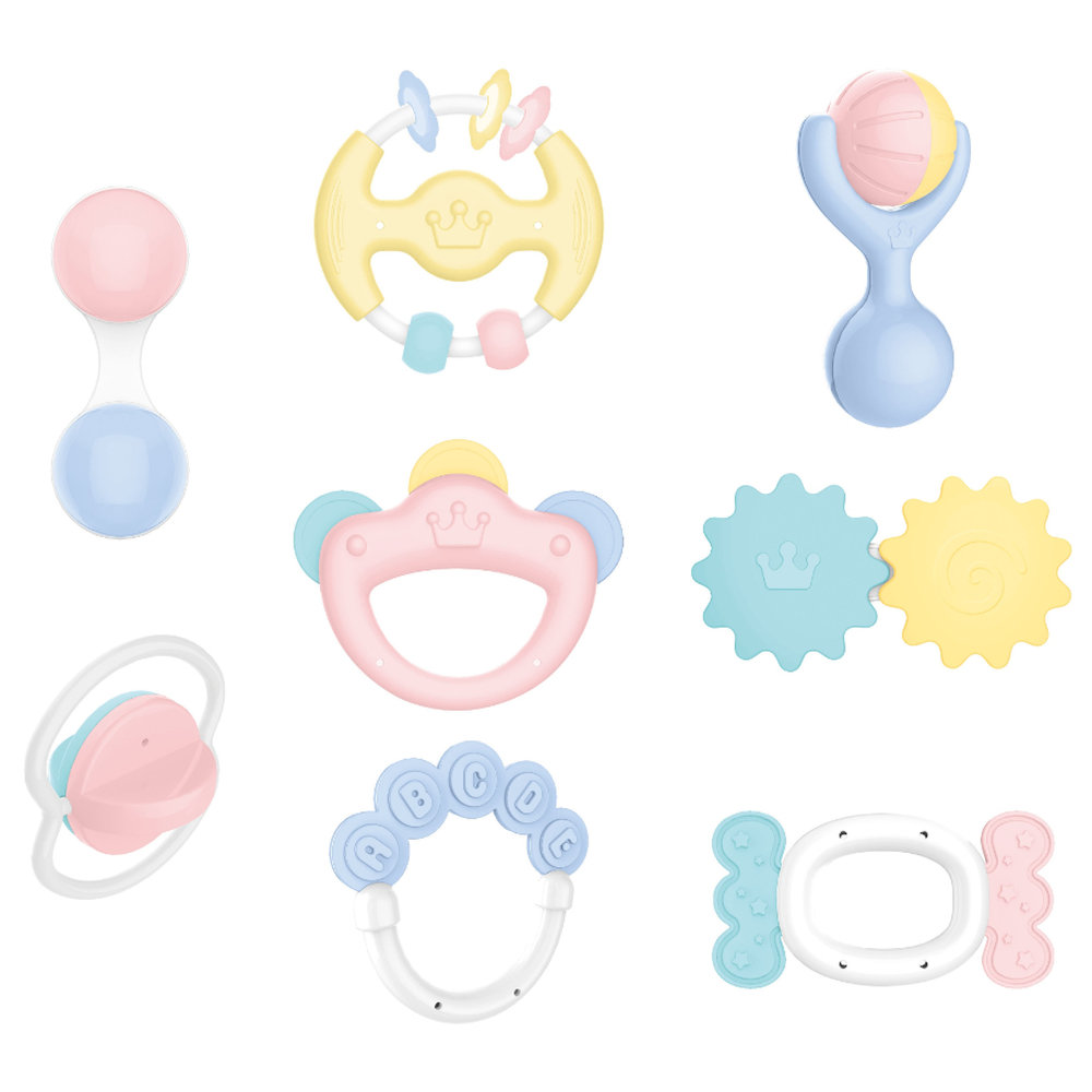 Huanger - Baby Rattles Sensory 8Pcs for Newborn