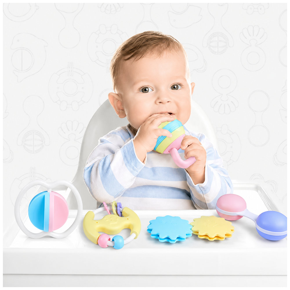 Huanger - Baby Rattles Sensory 8Pcs for Newborn