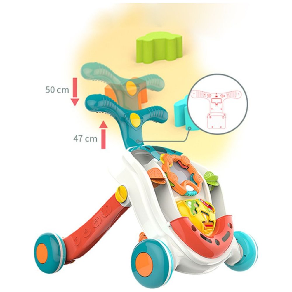 Huanger - Baby Walker Push Activity Toy for Toddlers - White