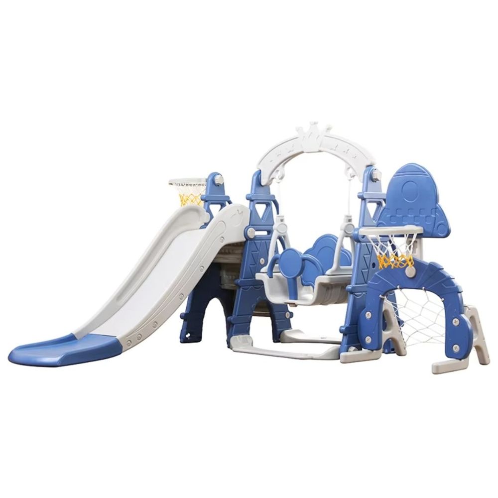 Little Angel Kids Slide And Swing 3-In-1 Activity Playset