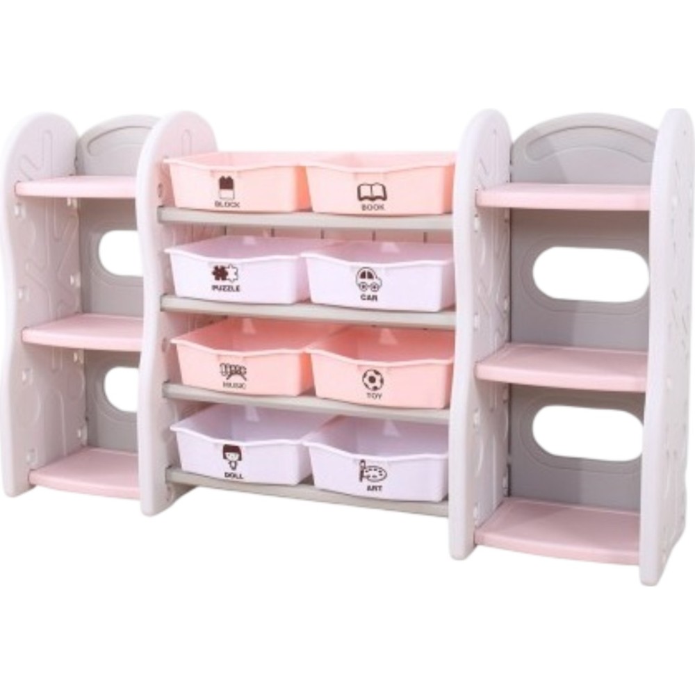 Little Angel Toy Storage Organizer WithMultiple Shelves And Bins