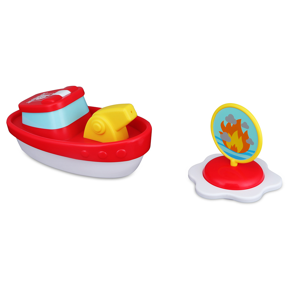 BB Junior - Splash N Play - Fire Boat Inflatable Bath Toy