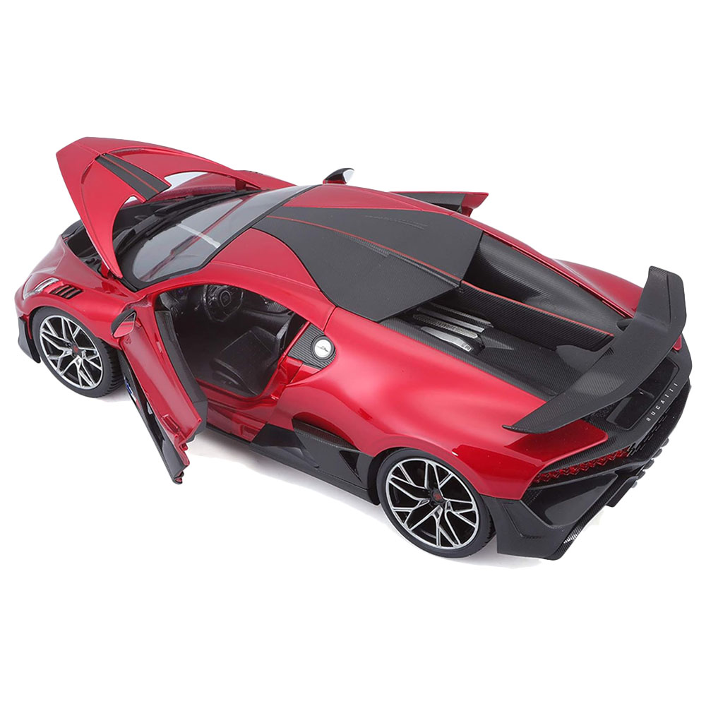 Bburago - 1/18 Bugatti Divo Diecast Toy Car - Red