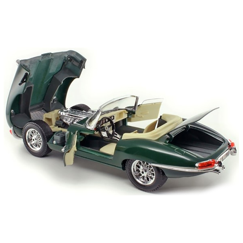 Bburago - 1/18 Jaguar E Cabrio 1961 Diecast Toy Car - Green