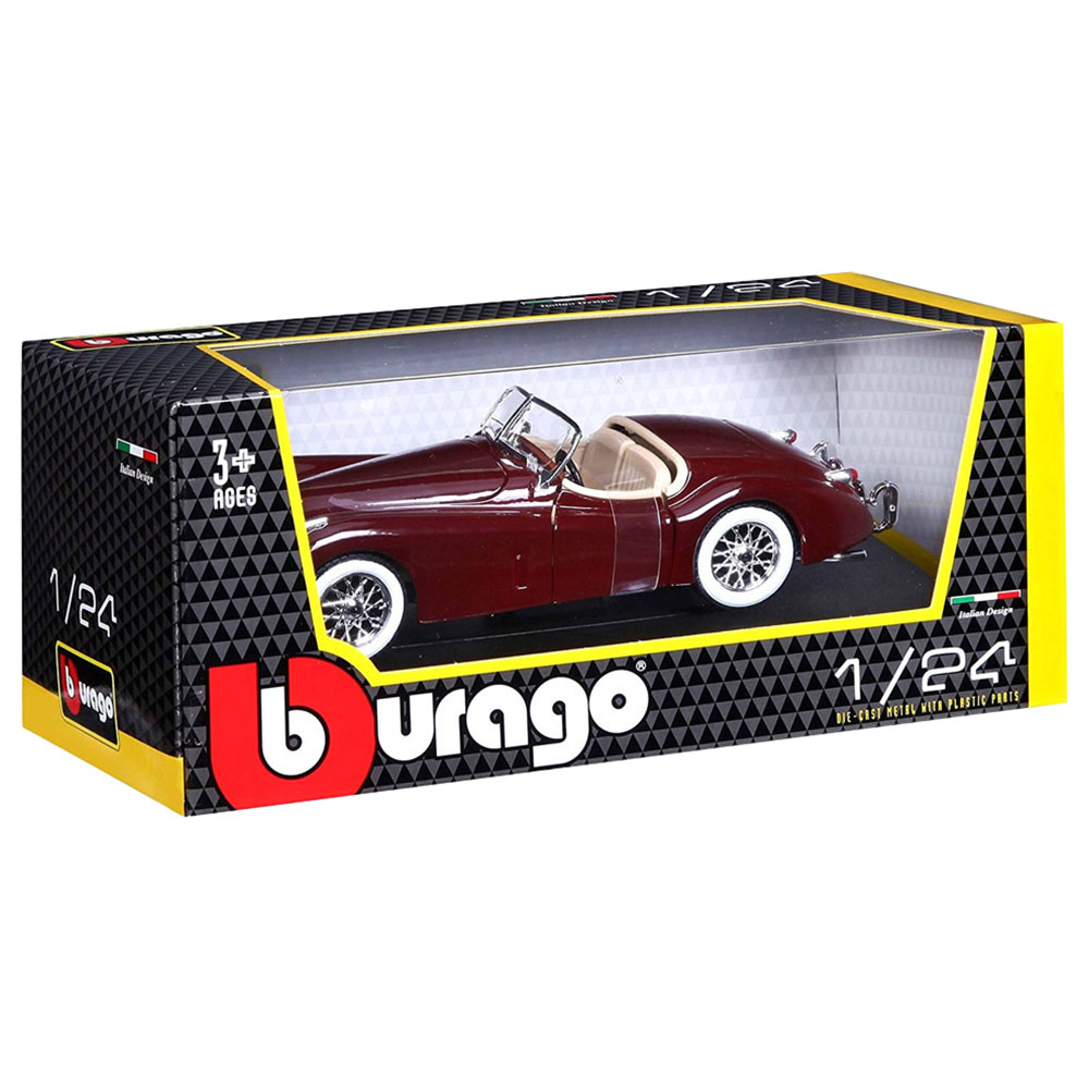 Bburago - 1/24 Jaguar XK 120 Roadster 1951 Diecast Toy Car - Brown