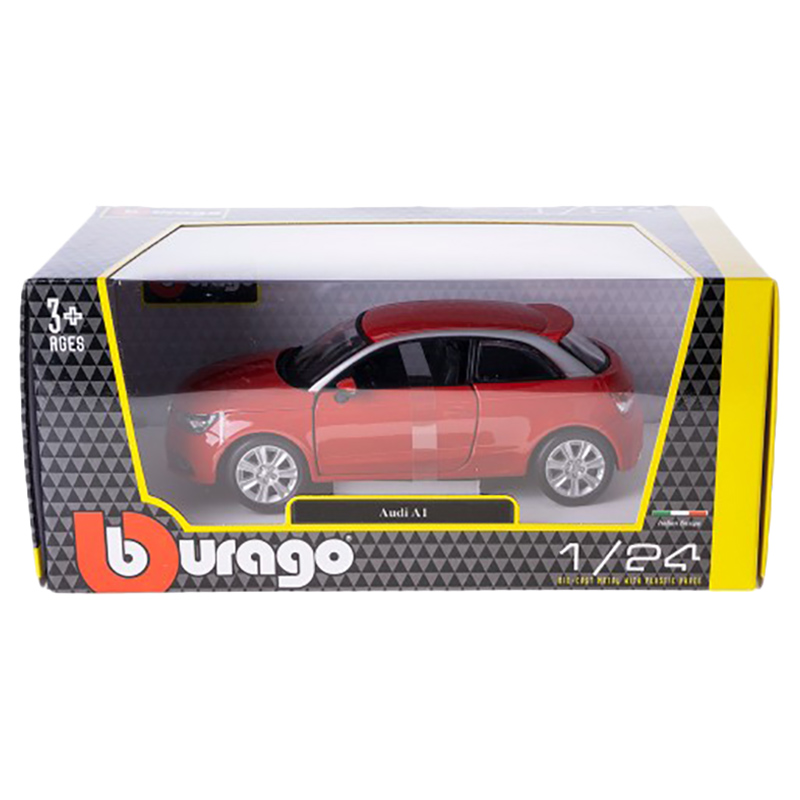 Bburago - 1/24 Audi A1 Diecast Toy Car - Red