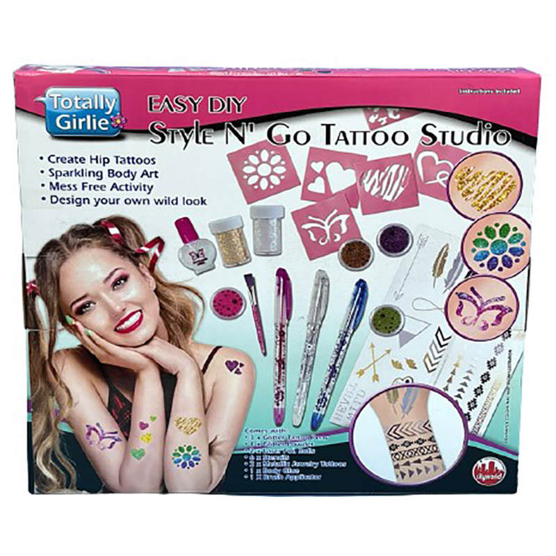 Totally Girlie - Easy Style N' Go Tattoo Studio DIY Crafts Kit