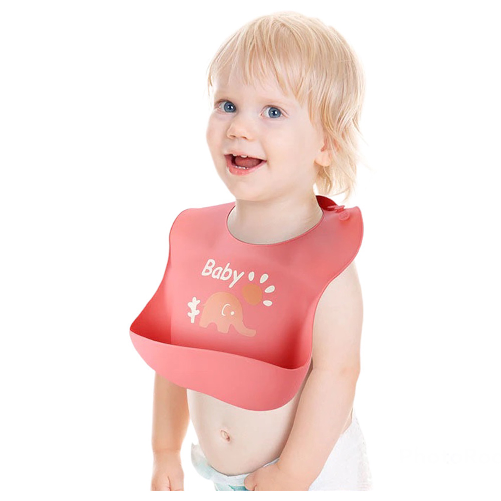 Highland - Pink Silicone Baby Bib Feeding Supplies