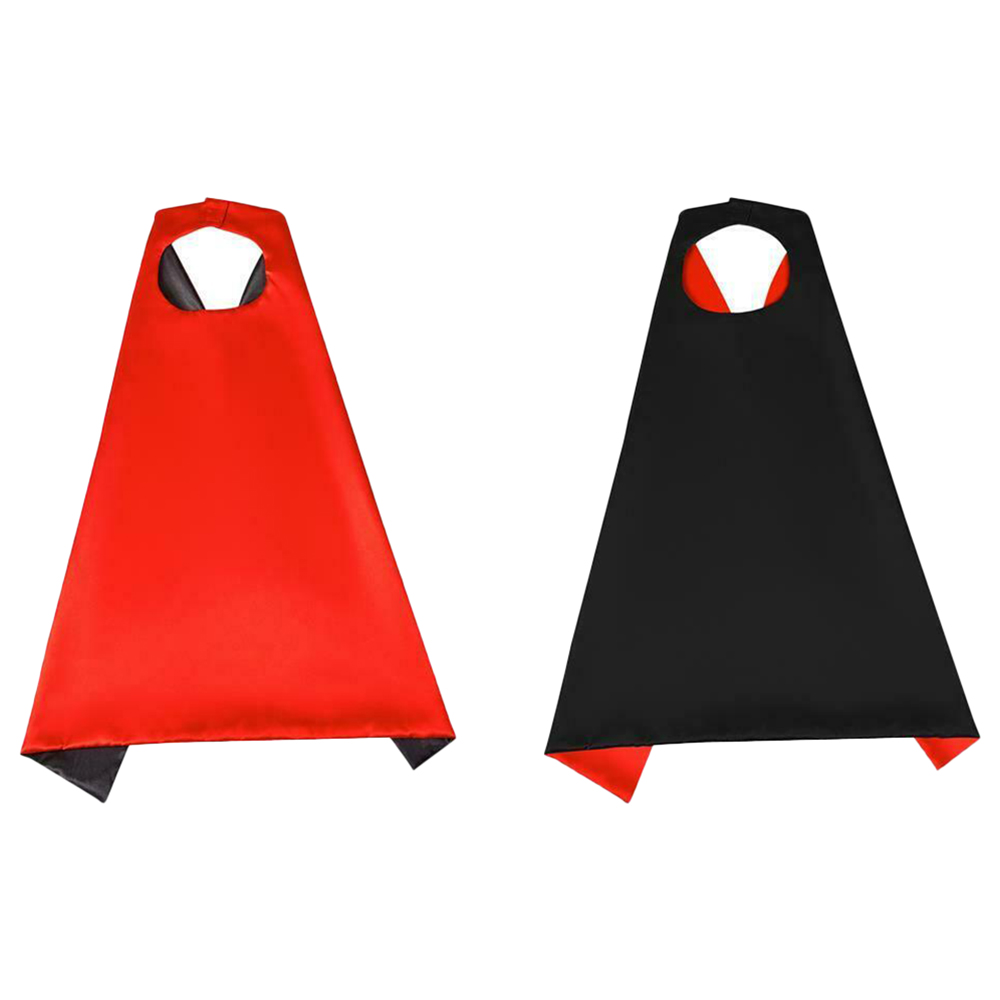 Highland - Black and Red Superhero Cape and Mask Costume