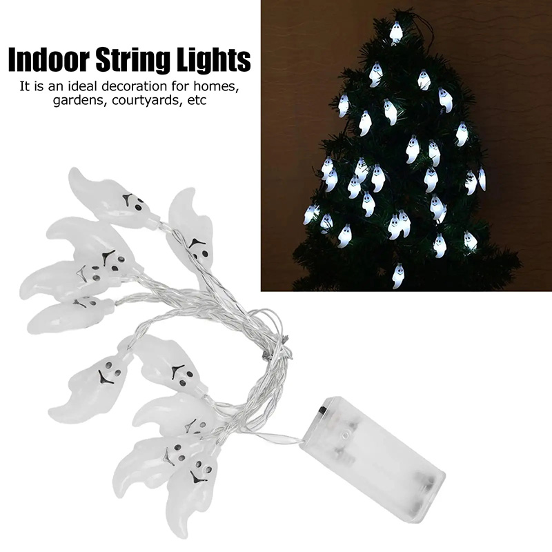 Highland - Ghost LED String Lights - Halloween - White