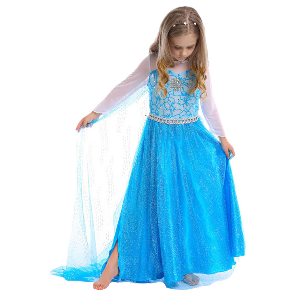 Highland - 8pc-Set - Princess Elsa Costume - Blue