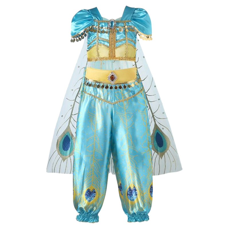 Highland - 9pc-Set - Aladdin Princess Jasmine Costume - Blue