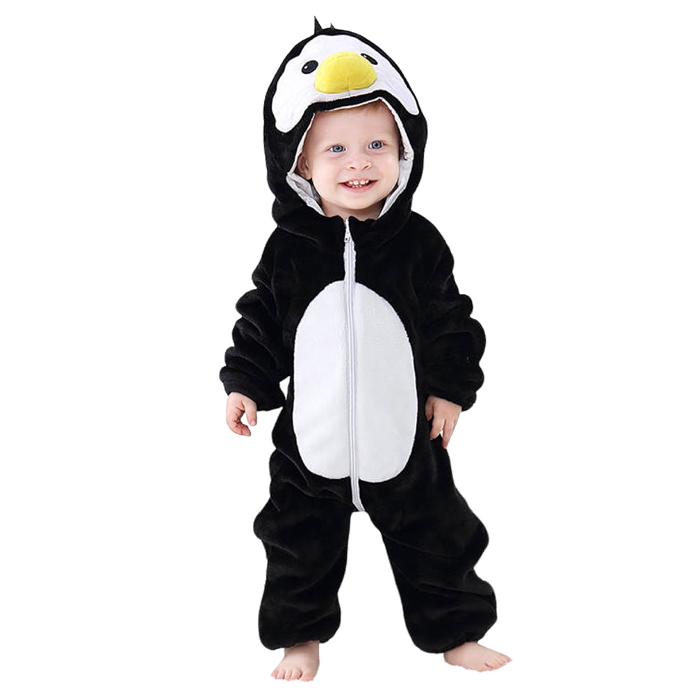 Highland - Kids Penguin Romper Animal Costume - Black & White