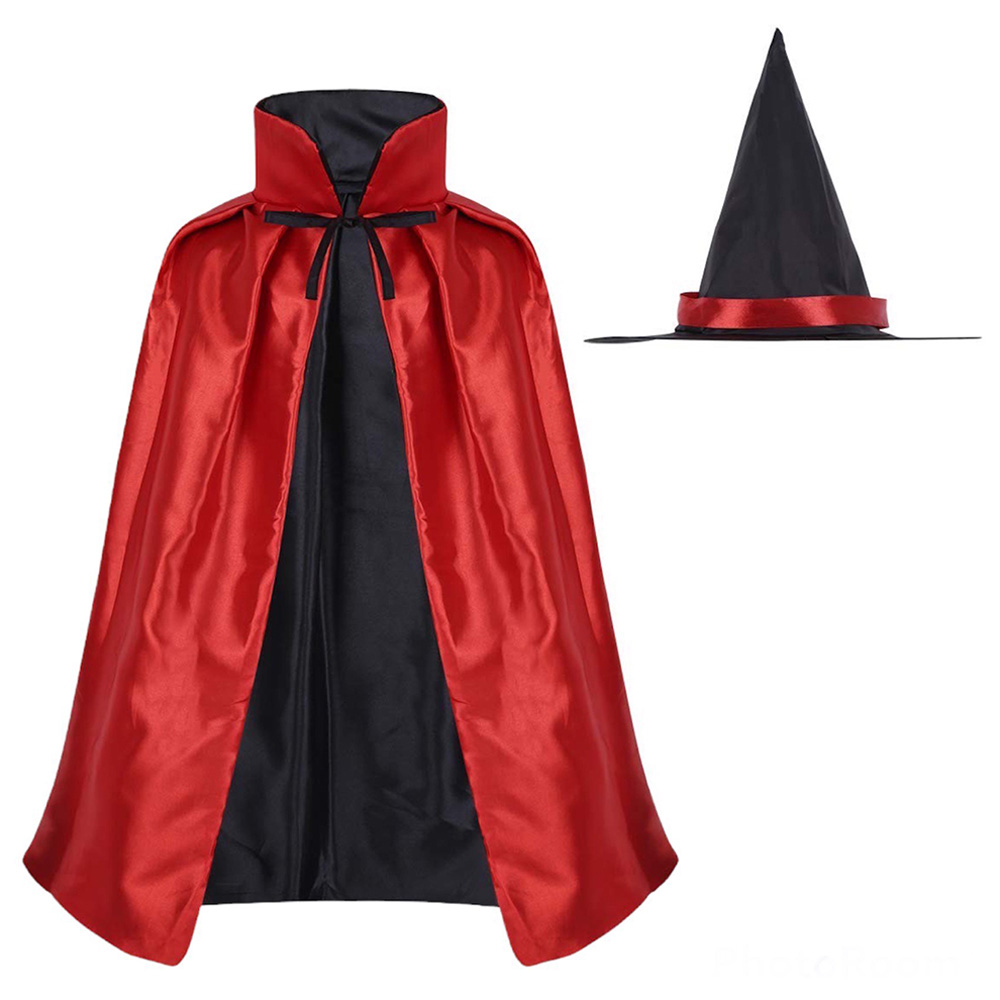 Highland - Witch Cape Hat Halloween Costume for Kids - Red
