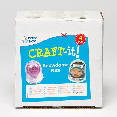 Baker Ross - Design A Snow Globe - Pack of 4