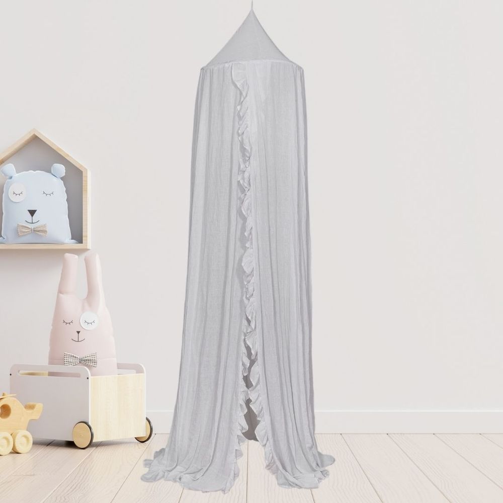 Elli Junior - 100% Organic Cotton Canopy - Grey