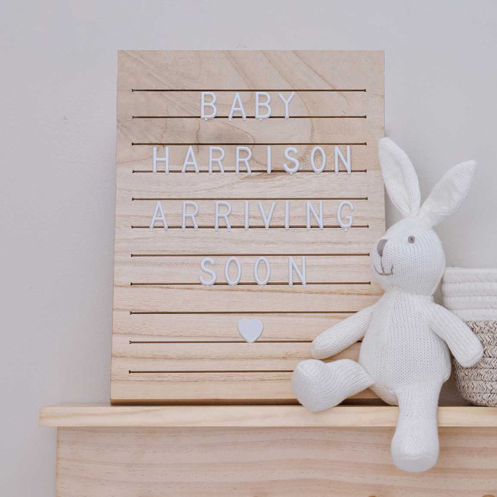 Ginger Ray - Rectangular With white letters Wooden Board