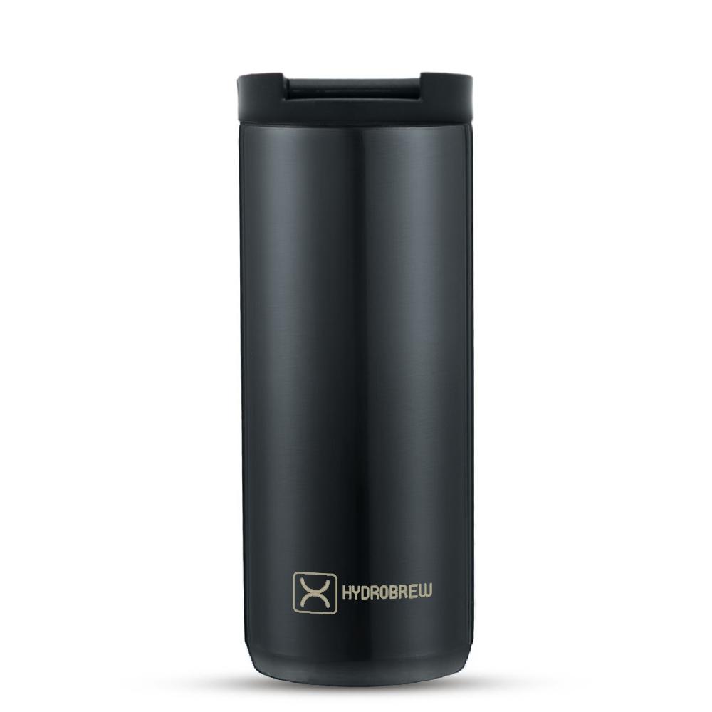 Hydrobrew - Double Wall Insulated Water Bottle 400ml - Black