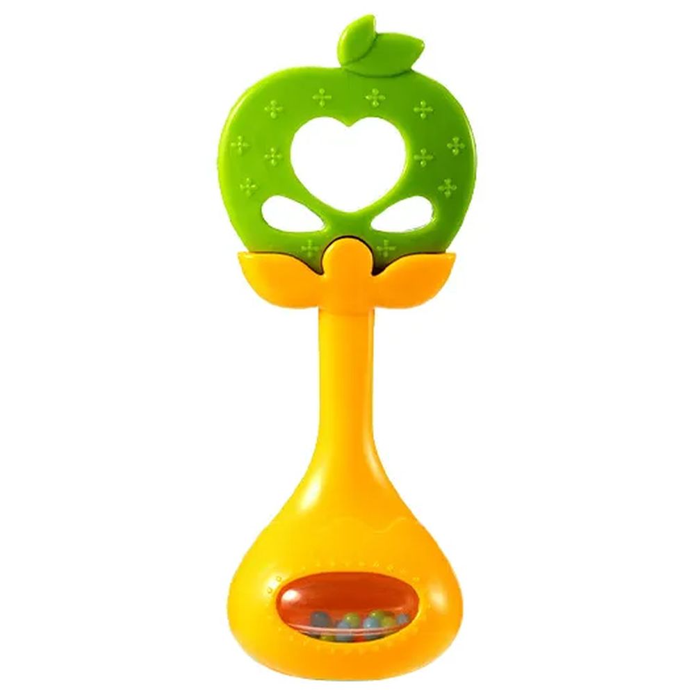 Huanger - Baby Fruit Teether With Rattle - Apple