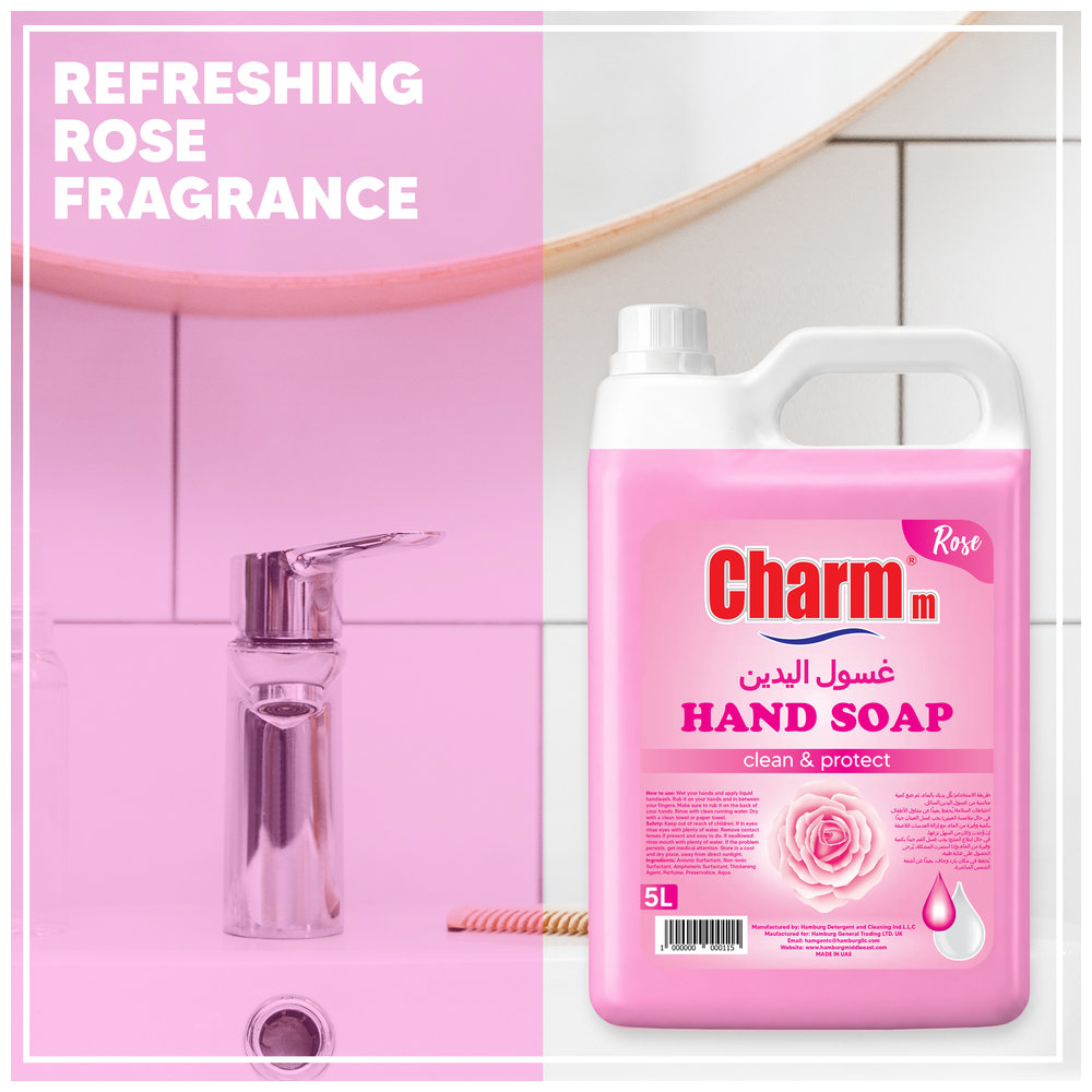 Charmm - Antibacterial Hand Wash Rose 5L