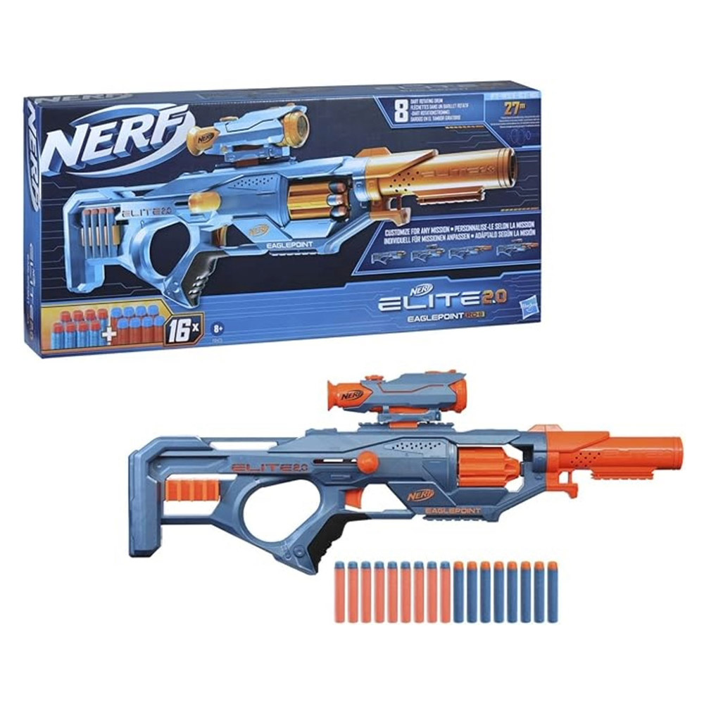 Nerf - Elite 2.0 Eaglepoint RD- 8 Blaster With 16 Darts