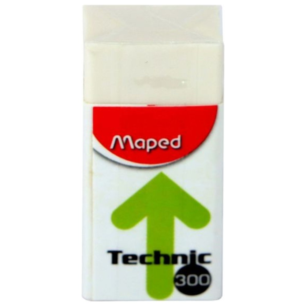 Maped - Technic 300 Mini Erasers Cardboard Box - White - 36 Pc Set