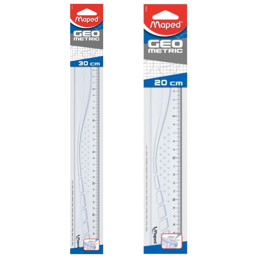 Maped - Geometric Flat Ruler - Clear