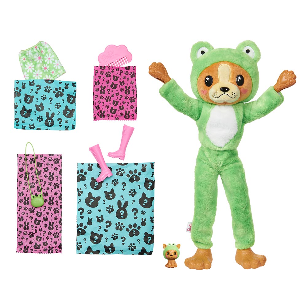 Barbie - ️ Cutie Reveal Costume Cuties Series - Dog In Frog