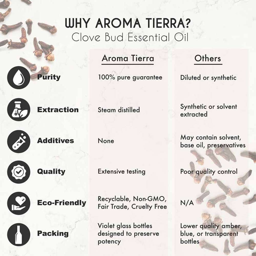 Aroma Tierra - Organic Clove Essential Oil - 10ml