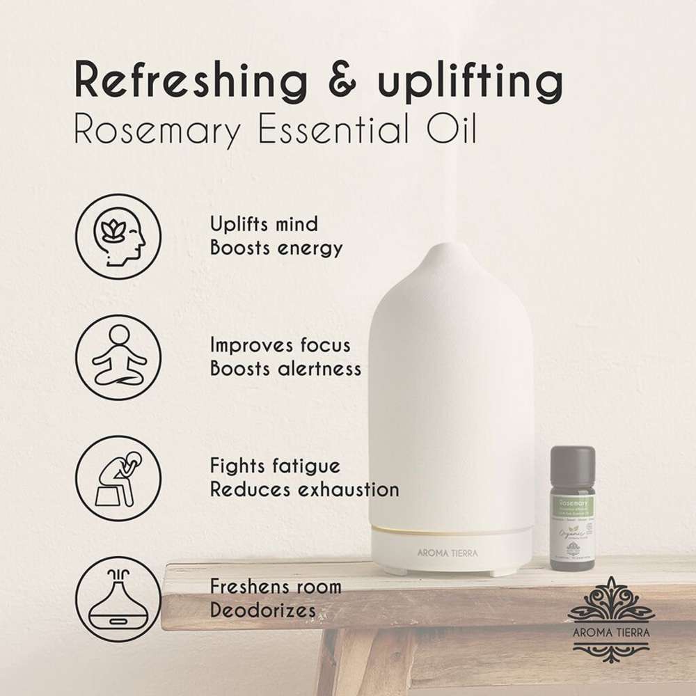 Aroma Tierra - Organic Rosemary Essential Oil - 30ml