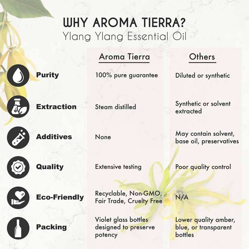 Aroma Tierra - Organic Ylang Ylang Essential Oil - 10ml