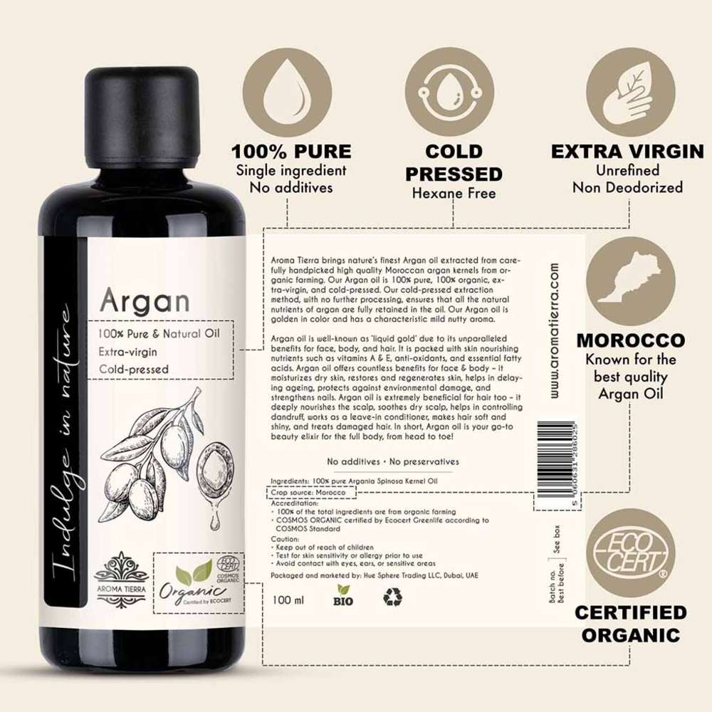 Aroma Tierra - Organic Argan Oil - 100ml