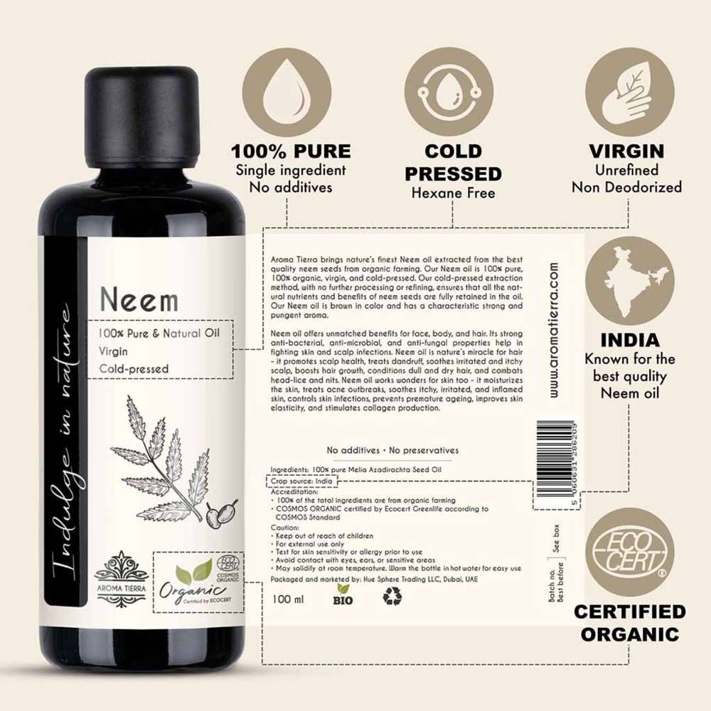 Aroma Tierra - Organic Neem Oil - 100ml
