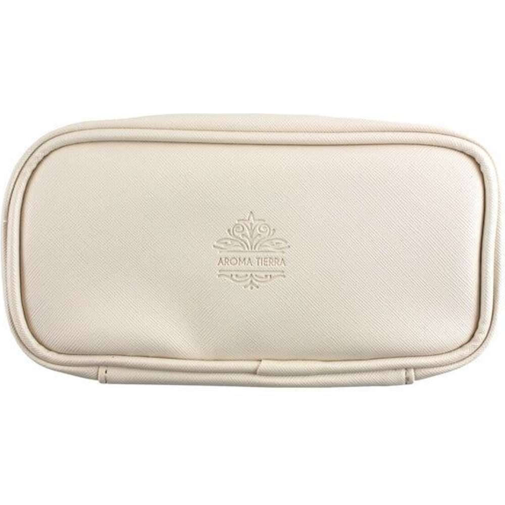 Aroma Tierra - Cosmetic And Essential Oil Bag - Floral White