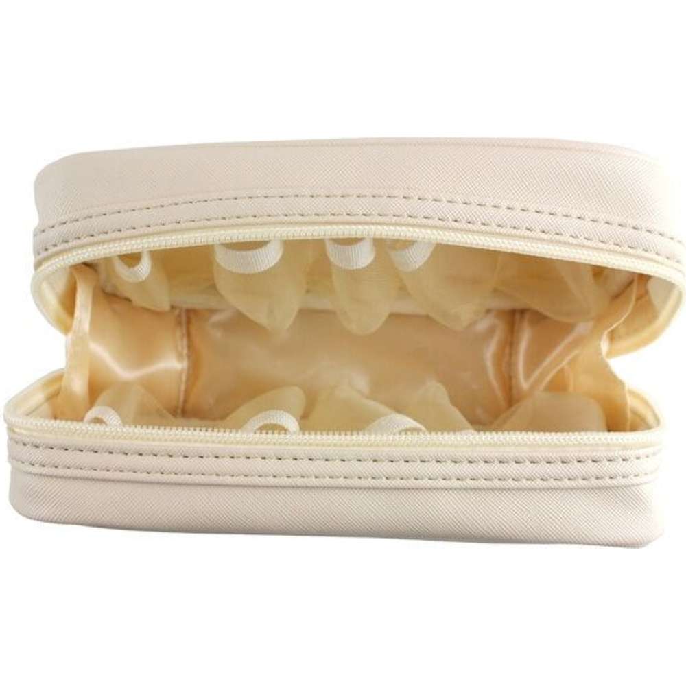 Aroma Tierra - Cosmetic And Essential Oil Bag - Floral White