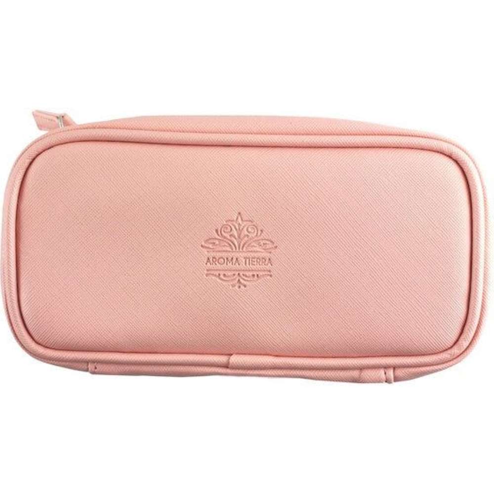 Aroma Tierra - Cosmetic And Essential Oil Bag - Pastel Pink
