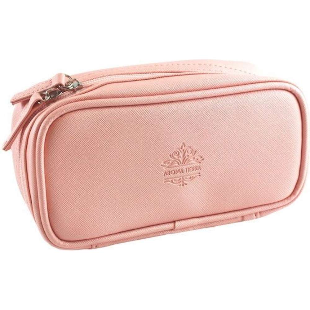 Aroma Tierra - Cosmetic And Essential Oil Bag - Pastel Pink