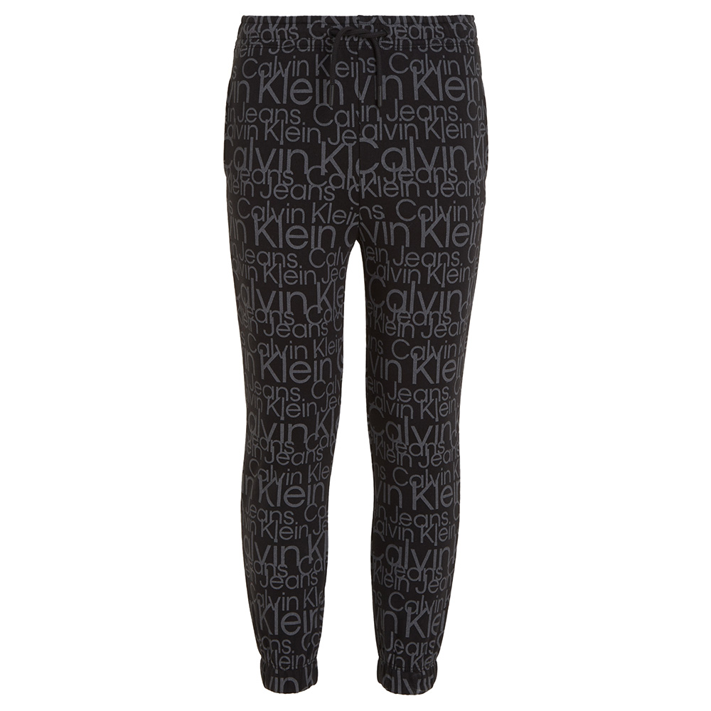 Calvin Klein Glow in the Dark All-Over Print Knit Pants Debossed - Black