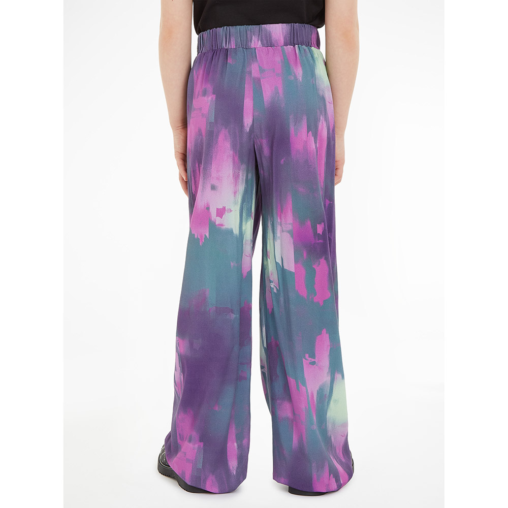 Calvin Klein Pixel All-Over Print Woven Pants - Black