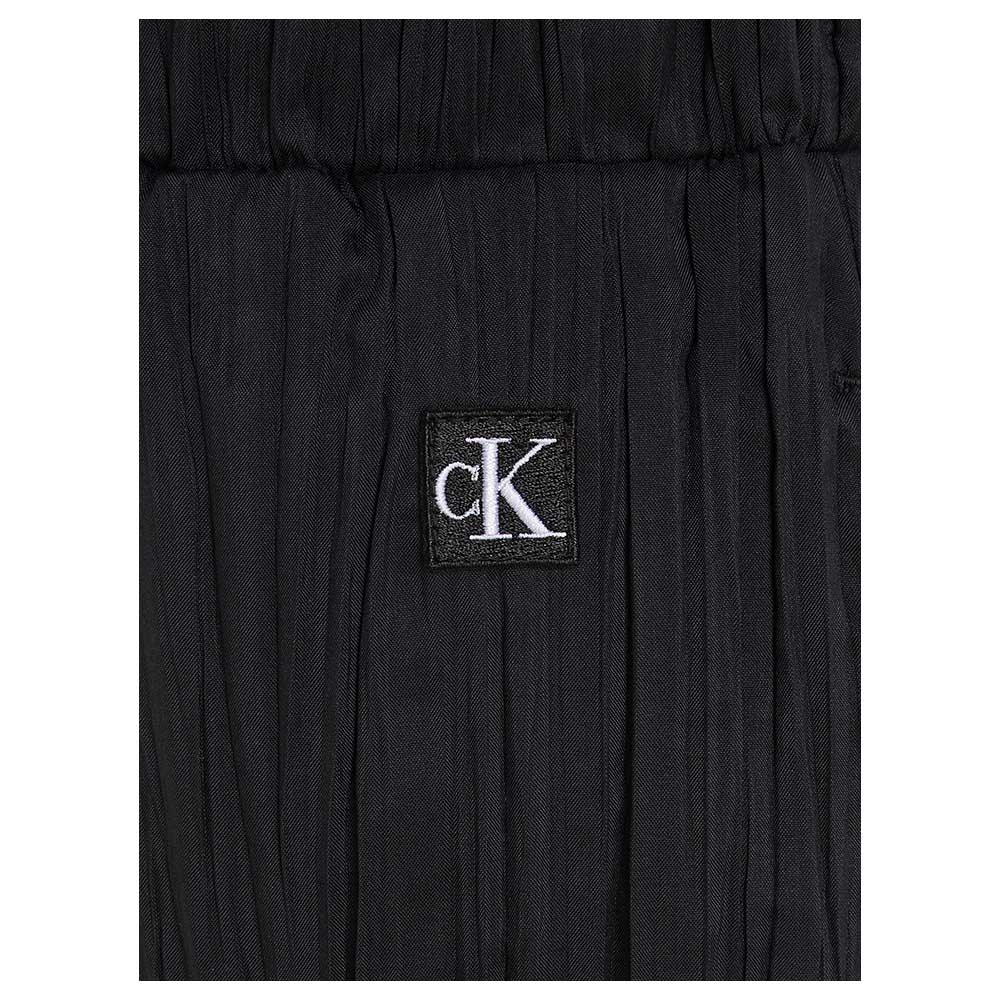 Calvin Klein Festive Plisse Pants - Black