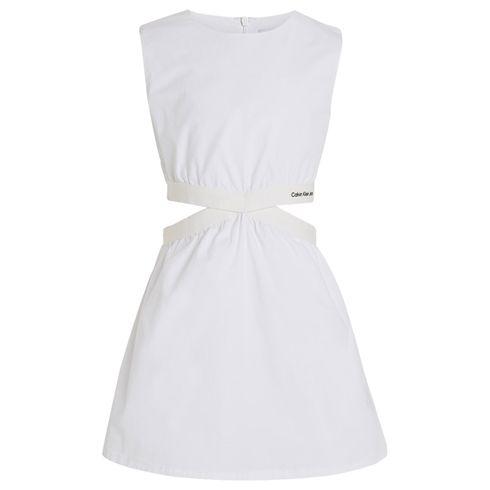 Calvin Klein Minimalistic Sleeveless Dress - White